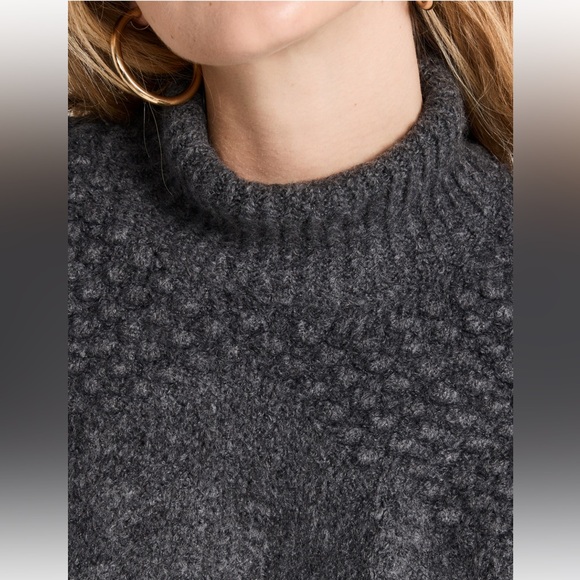 Free People Bradley Pullover in color Charcoal. - Picture 4 of 8